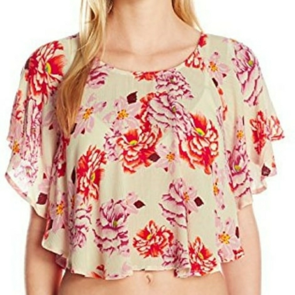 Minkpink cropped cover up top
